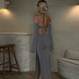 Women Dresses Autumn Sexy Backless Tube Top Dress