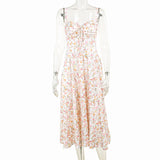 Women Dresses Spring Elegant Dress Slim Floral Dress