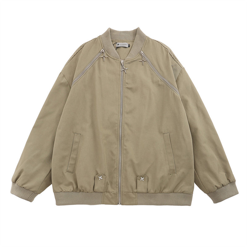 Men Jacket Coat Men's Loose Autumn Leisure Jacket