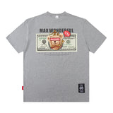 Men T Shirt Hiphop Short Sleeve T-shirt Oversize Hip Hop Half Sleeve Tee