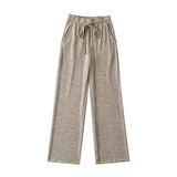 Women Sweatpants Spring and Autumn Loose Drawstring Track Sweatpants