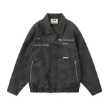 Men Jacket Coat Men's Motorcycle Pu Leather Jacket Loose Casual