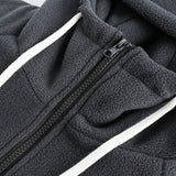 Unisex Winter Cotton Coat Polar Fleece Hooded Cotton Coat Vintage Embroidery Cotton-Padded Coat