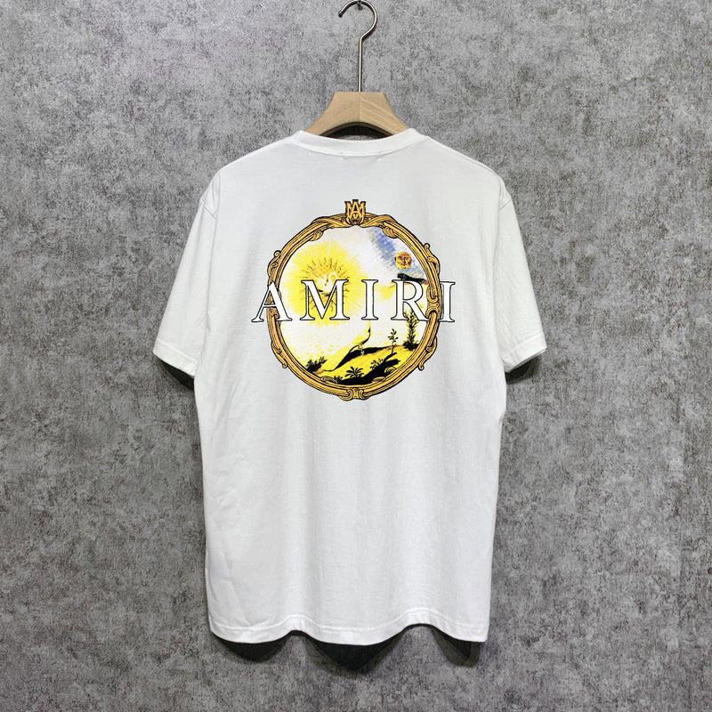 Amiri T Shirts Fashion Brand T Shirt Short Sleeve T-shirt Blouse