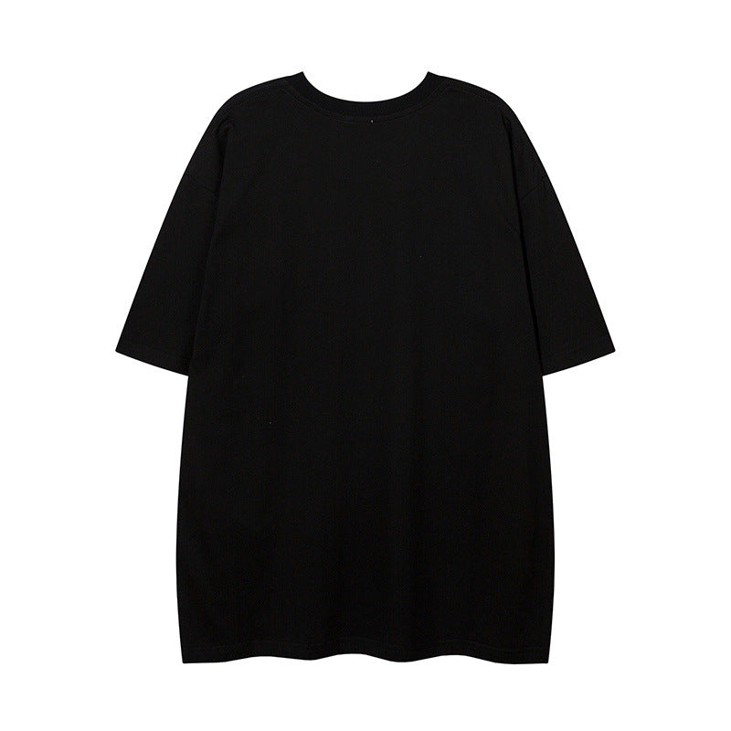 Men T Shirt Summer Letter Graffiti Half Sleeve T-shirt