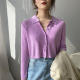 Women Cardigan Sweater Knitted Coat Cardigan Spring 8t7136