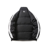 Unisex Winter Cotton Coat Stand-up Collar down Jacket Retro Warm down Jacket