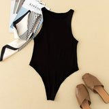Women Jumpsuit Sexy Cold-Shoulder Sleeveless Jumpsuit