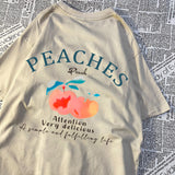 Peaches Attention Very Delicious Letters Men T Shirt Hip Hop