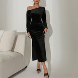 Women Dress Strapless Sexy Slim Fit Hip-Wrapped Dress Dress