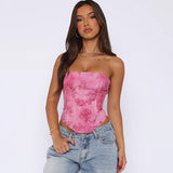 Women Tops Spring Slim-Fitting Cinched Waist Waistcoat Sexy Top