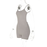 Women Jumpsuit Spring and Summer Sexy Slim Fit Backless Suspender Jumpsuit (Hawthaw0412)