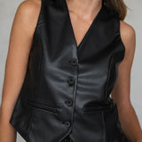 Women Trench Coat Women's Vests V-neck Short Women's Top Vintage