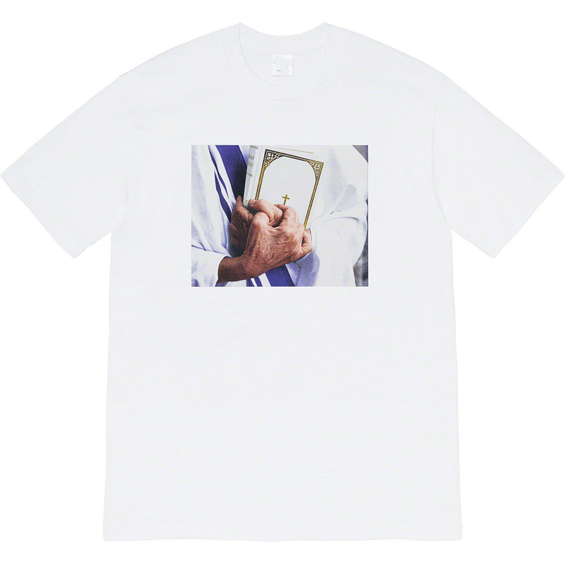 Men T-shirts 19FW Bible Tee Bible Prayer Man Print T-Shirt Half Sleeve