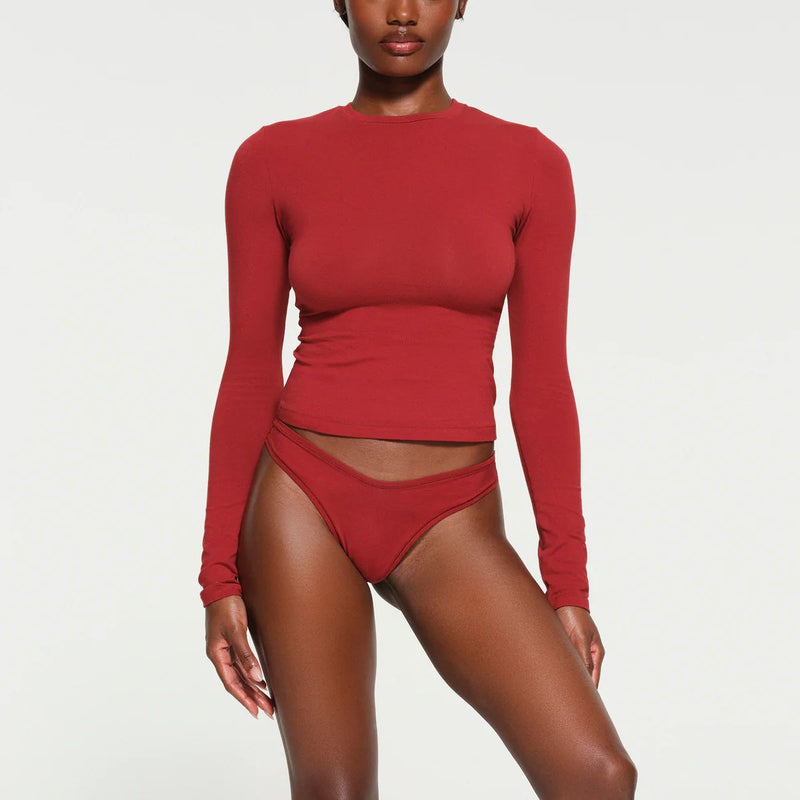 Women T-shirt Autumn Crew Neck Long Sleeve Turtleneck Top