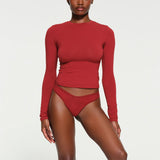 Women T-shirt Autumn Crew Neck Long Sleeve Turtleneck Top