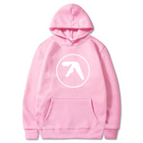 Aphex Twin Clothing  Aphex Twin Logo Printed Hoodie Sweatshirt Pullover Men Women