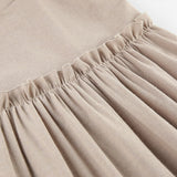 Women Dress Brown Dress Spring/Summer Loose A- line Skirt