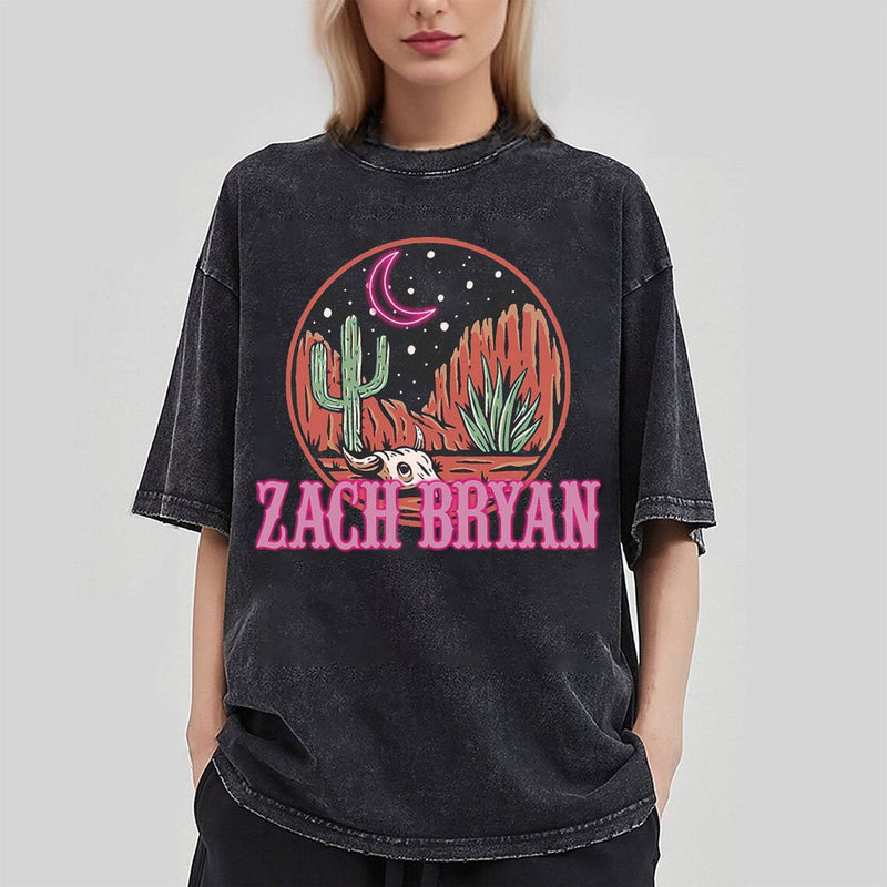 Washed and old five-quarter sleeve T-shirt retro animation short sleeve