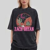 Washed and old five-quarter sleeve T-shirt retro animation short sleeve