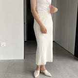 Women Knitted Skirt Fall/Winter Knitted Dress Tassel
