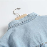 Women Jacket Denim Shirt Women's Spring and Autumn Retro Coat