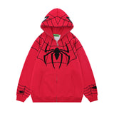 Men Hoodie Spider-Man Couple Hoodies Hiphop Zipper Cardigan Hoodie