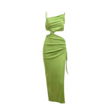 Women Dresses Sexy Cutout Backless Dress (Bla0420)