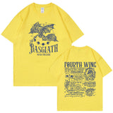 Basgiath War College Fourth Wing Dragon Rider Print Tee Shirt