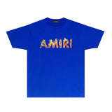 Amiri T Shirts Fashion Brand T Shirt Short Sleeve T-shirt Blouse