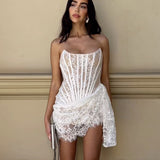 Women Dresses Sexy Lace Dress Dress Skirt (Zns0409)