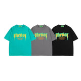 Men T Shirt Letter Print Couple Short Sleeve T-shirt