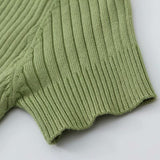 Women Sweater Knitwear Summer Polo Collar Knitted Top