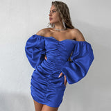 Women Dresses Winter Sexy Backless Sheath Long Sleeve Dress