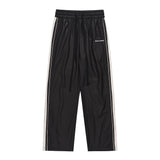 Men Sweatpants Sports Casual Pants Men's Casual Elastic Waist Solid Color Striped Trousers