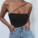 Women Jumpsuit Autumn and Winter Sling Solid Color Sexy Jumpsuit