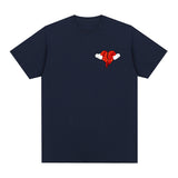 Kanye West Heart Hip Hop T-shirt Vintage Cotton Men T Shirt