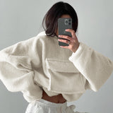 Women Trench Coat Cashmere Hoodie Coat Autumn and Winter Leisure