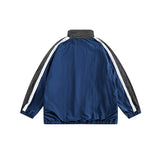 Unisex Jacket Vintage Loose Multicolor Exercise Hooded Coat Men's and Women's Stand Collar Jacket