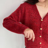 Women Cardigan Sweater Cardigan Coat Wool Button Coat Spring Y950