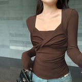 Women Tops Long Sleeve Top Fall/Winter Slim
