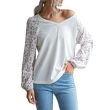 Women Knitted Sweater Women's Autumn Casual Women's Clothing Fashion Long Sleeve Leopard Print V-neck