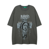 Men T Shirt Graffiti Rhinestone Couple T-shirt