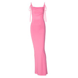 Women Dresses Sexy Backless Slim Fit Sling Dress