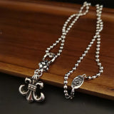 Chrome Hearts Necklace Cross Scout Flower Men's and Women's Vintage Necklace