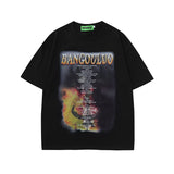 Men T Shirt Black Style Printed Short Sleeve T-shirt Baby Boy and Girl Summer Loose T-shirt