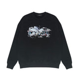 Amiri Long Sleeved Shirt Fashion Brand Crew Sweatshirts round Neck Sweater