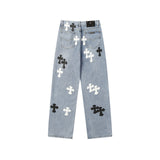 CHH Chrome Hearts Jeans Unisex Casual Loose Jeans