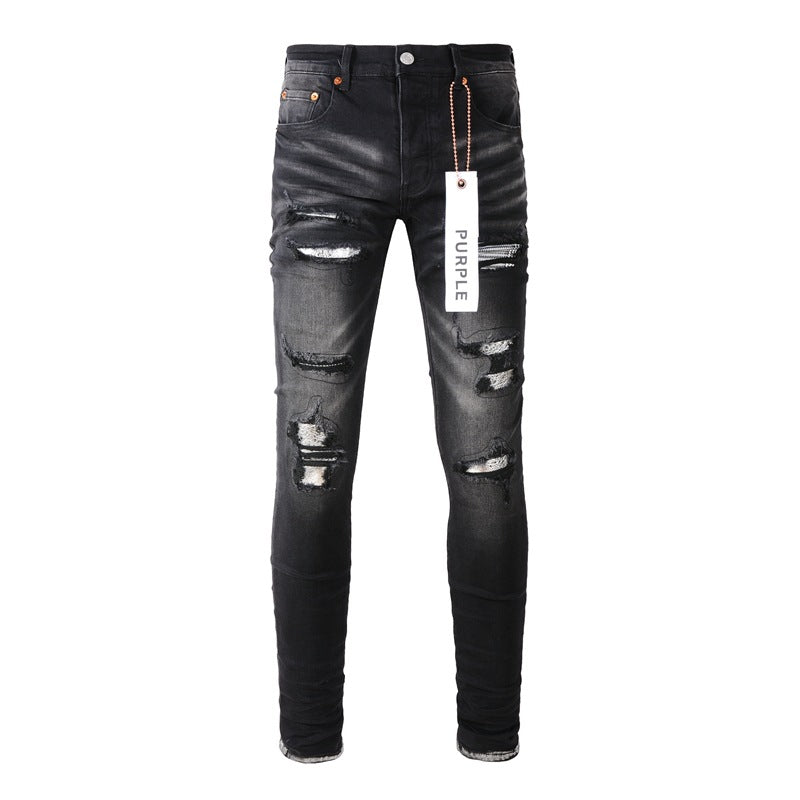 Purple Brand Jeans Black Worn Jeans