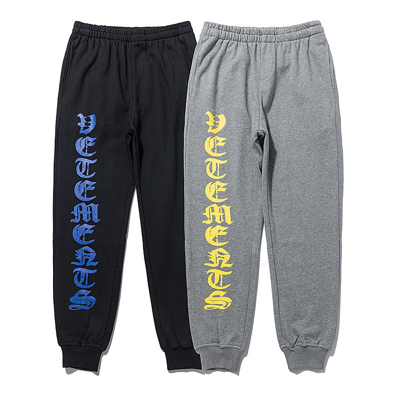 Vetements Pants Vetements Sanskrit Letter Printed Trousers Men's and Women's Same Sweatpants
